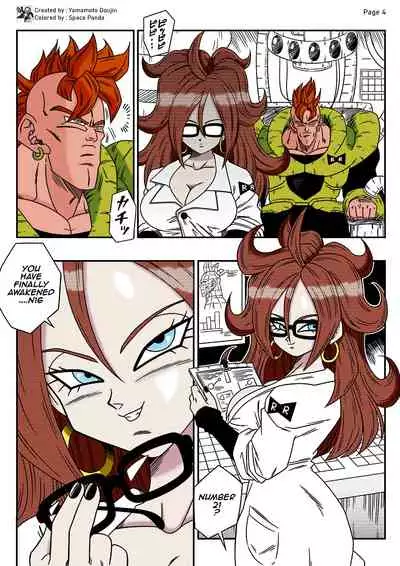 [Yamamoto] Kyonyuu Android Sekai Seiha o Netsubou!! Android 21 Shutsugen!! | Busty Android Wants to Dominate the World! (Dragon Ball FighterZ) [English] [Colorized]