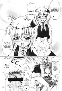 (Reitaisai 3) [Mirabilien Fabrik (Yuzu Momo)] Kuisinbou BANZAI!!! ~Yoiyami no Youkai wa Miruku ga Osuki~ (Touhou Project) [English] {desudesu}