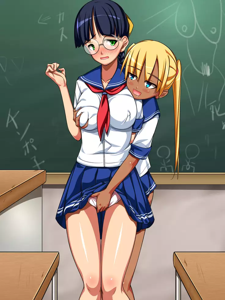 Shiritsu Freedom Gakuen Yari-hodai Abare-hodai no Doesu Inran Joshikosei Gurupu no Nichijou