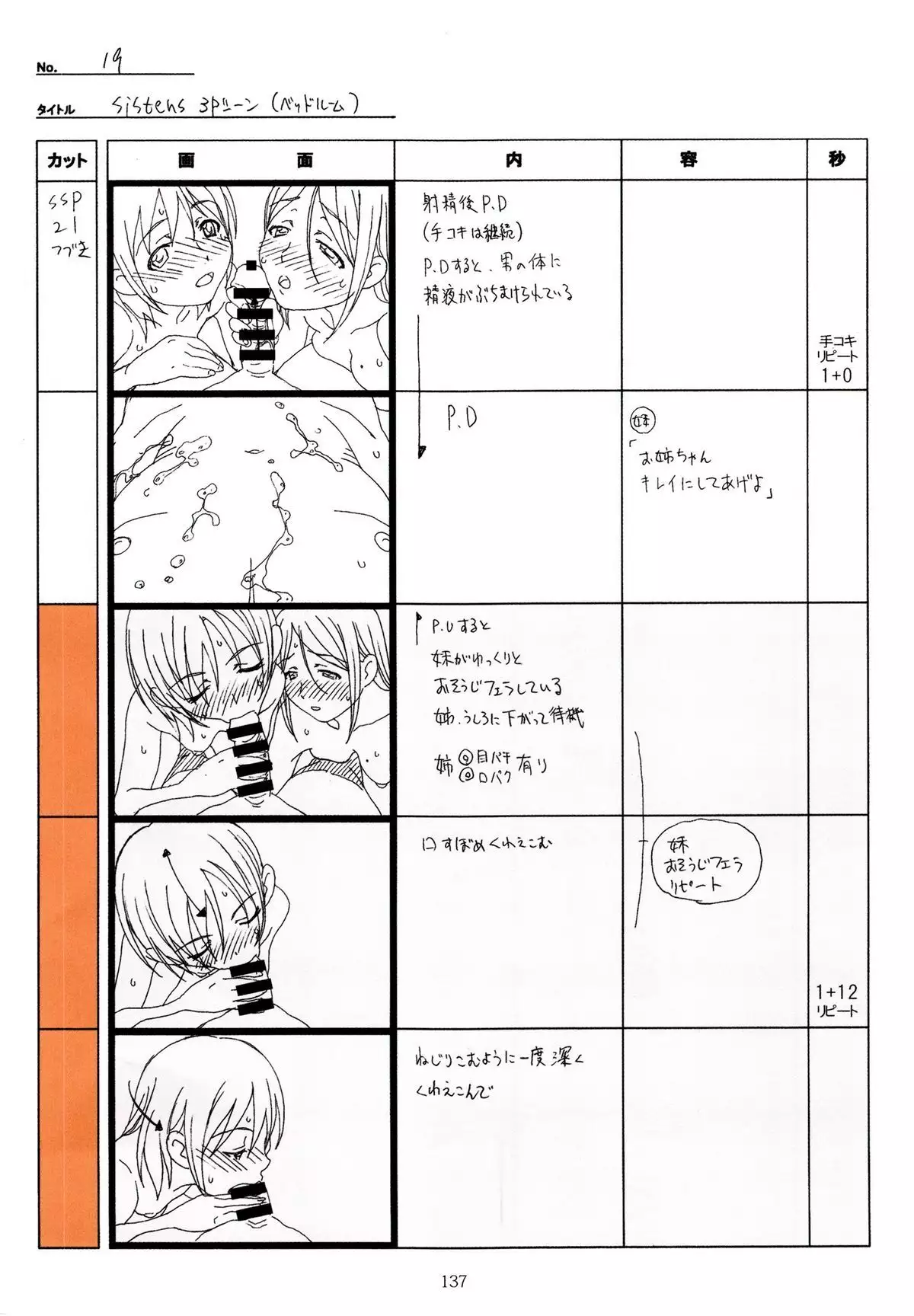 SISTERS -Natsu no Saigo no Hi- H Scene All Part Storyboard