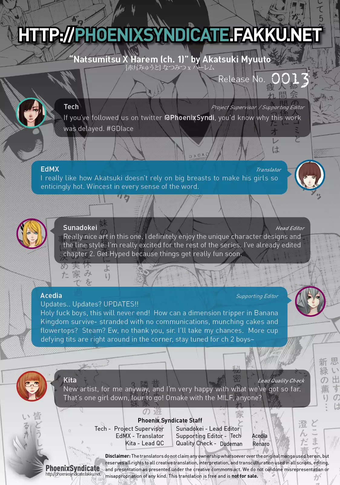 Natsumitsu x Harem! Ch. 1-5