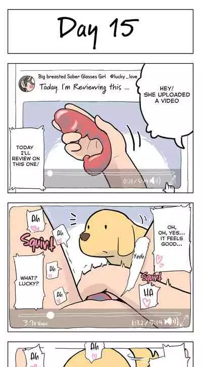 [Lithium] 100-nichigo ni Aiken to Sex suru Jimi Kyonyuu Megane-chan (Day 1-15) [English] [Milky_y]