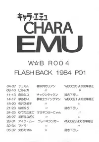 (C76) [Dakimakuma, Jingai Makyou Club (WING☆BIRD)] CHARA EMU W☆BR006 FLASH BACK1984 P02 (Various)