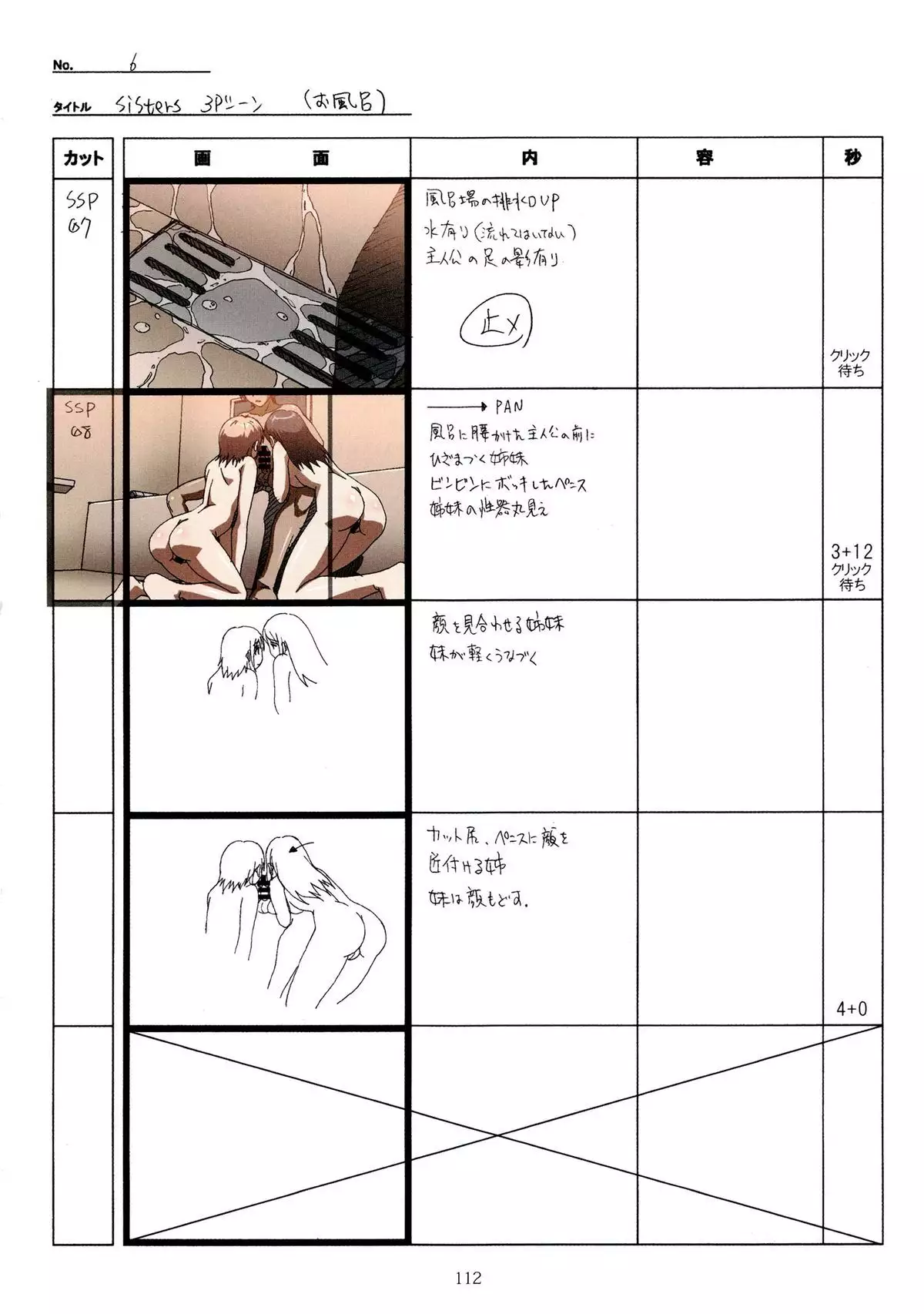SISTERS -Natsu no Saigo no Hi- H Scene All Part Storyboard