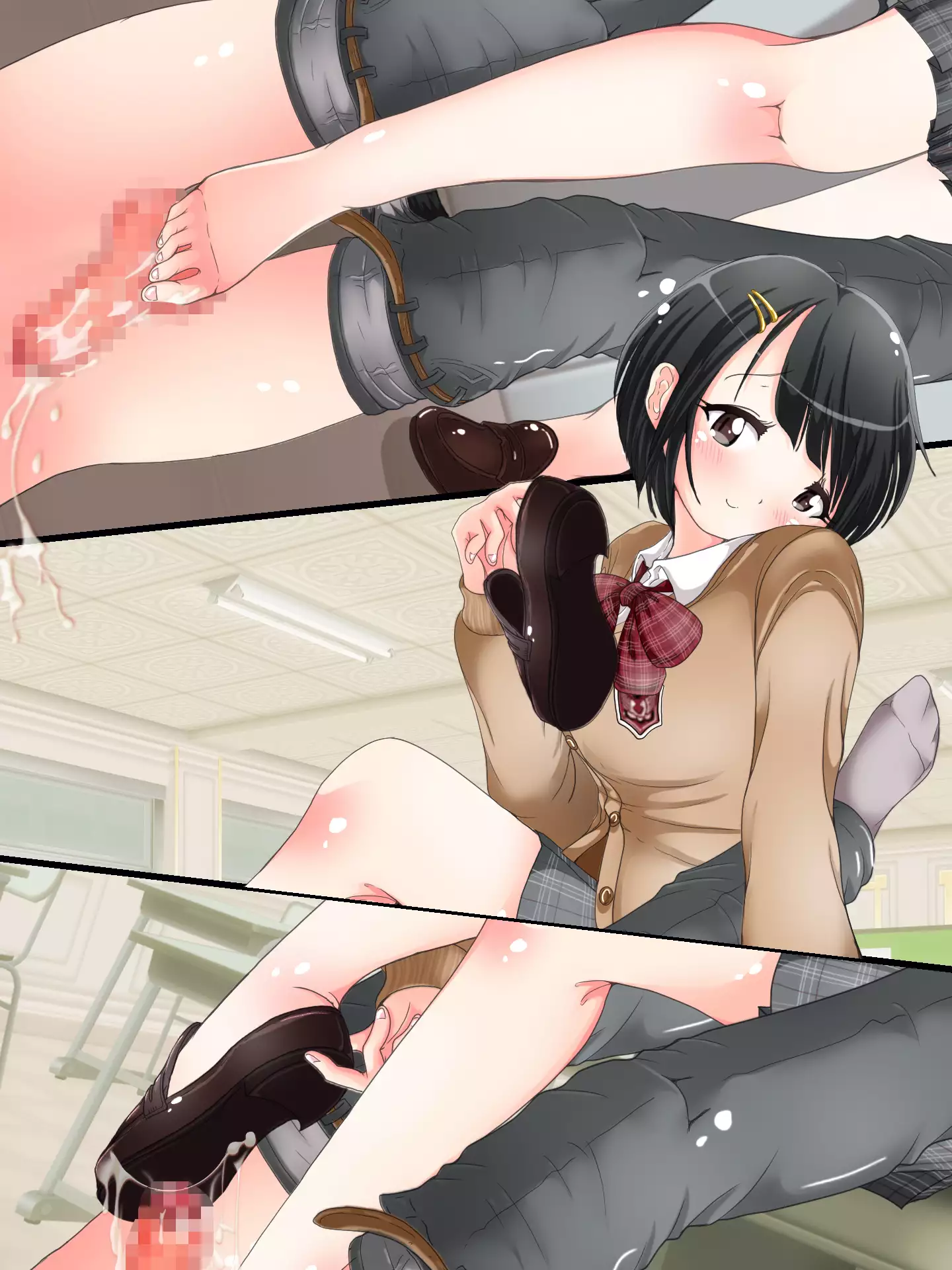 Ashi de Nando mo Choukyou Sarechau!! Aki no Seifuku Kaikan Ashikoki