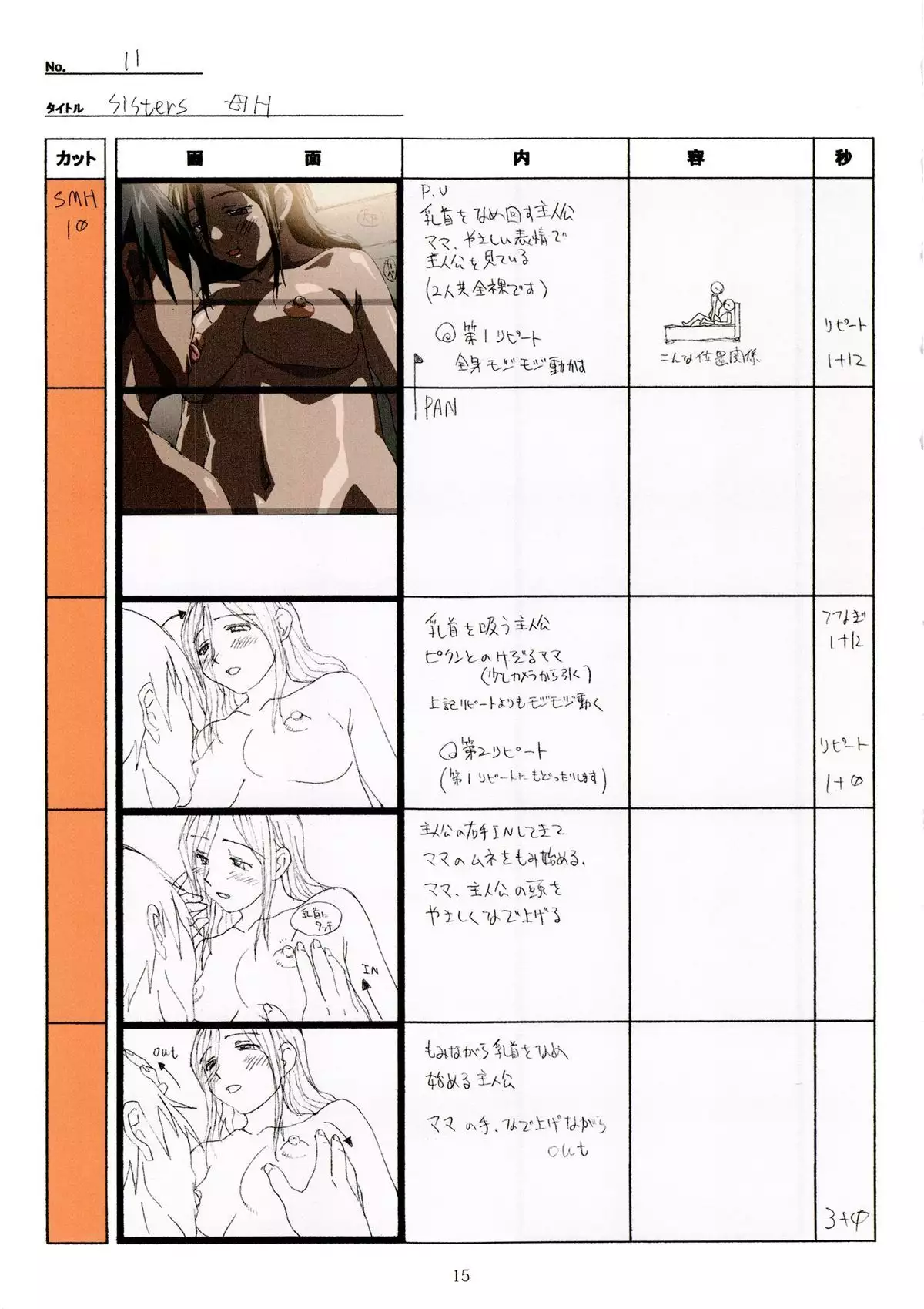 SISTERS -Natsu no Saigo no Hi- H Scene All Part Storyboard