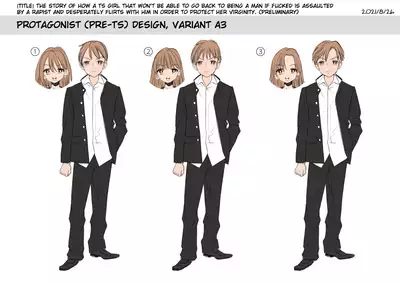 The Story of How a TS Girl That Won’t Be Able to Go Back to Being a Man if Fucked Is Assaulted by a Rapist and Desperately Flirts With Him in Order to Protect Her Virg...