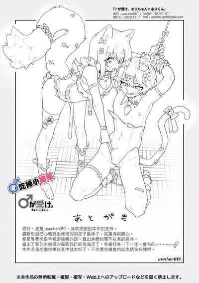 [pink carrot (usachanGET)] ♂ ga Uke. Neko-chan x Neko-kun | 吃掉小公貓。小貓咪X貓同學 [Chinese] [橄榄汉化组]