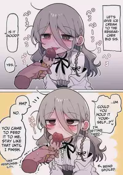 Downer Kenkyuusha Onee-san ni Onegai shite Ecchi na Koto shite Morau Hanashi. | I Requested Erotic Assistance From A Languid Lab Woman.