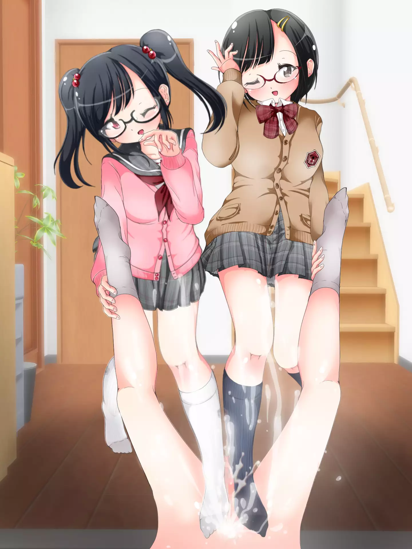 Ashi de Nando mo Choukyou Sarechau!! Aki no Seifuku Kaikan Ashikoki